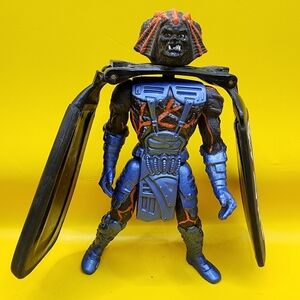 1995 Dragon Flyz Molten Lava Black Skin Dread Wing 5" Galoob Action Figure